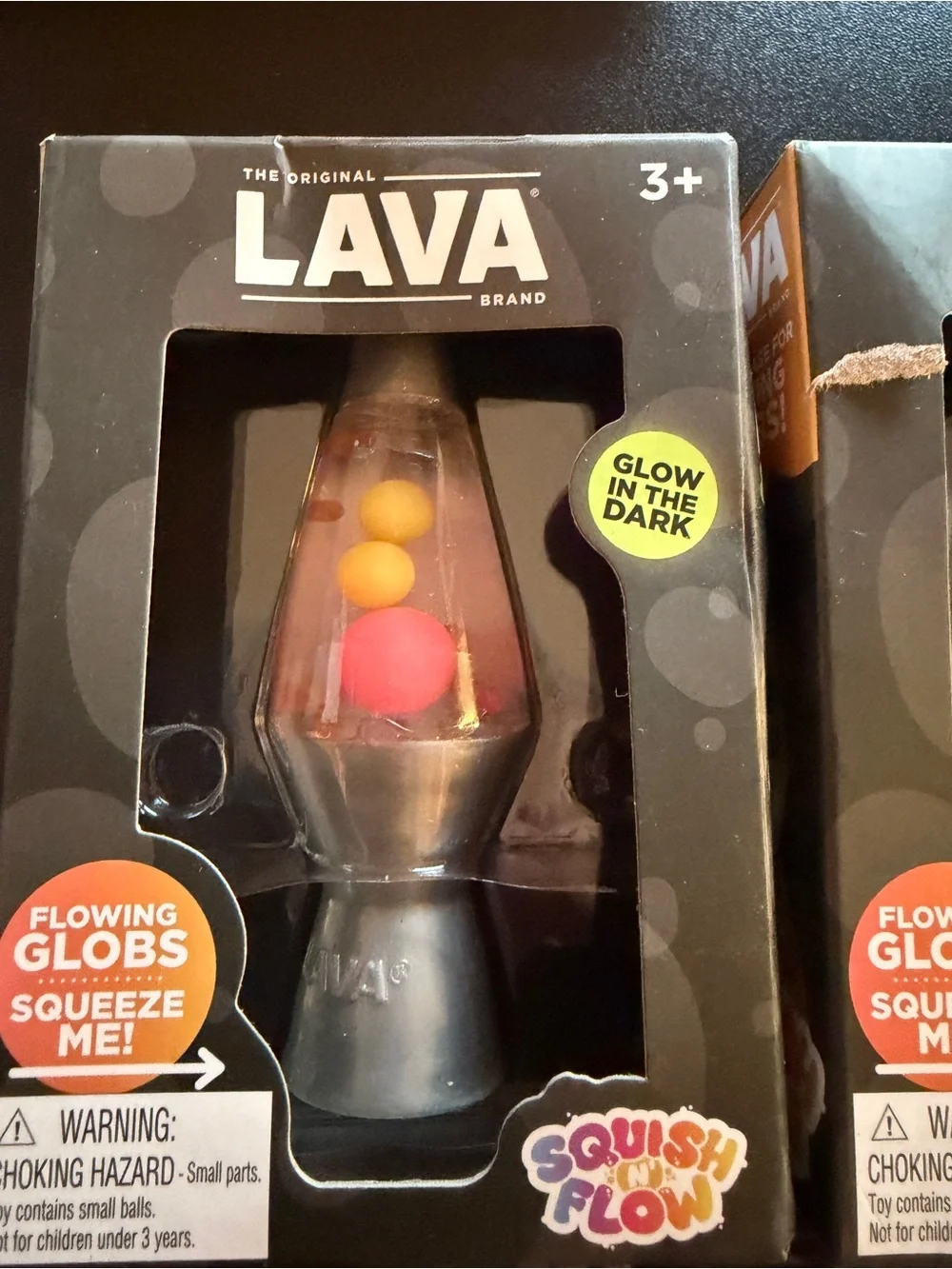 All 3 Colors New Schylling Squish 'n Flow Original Lava Lamp Glow Dark Squishy